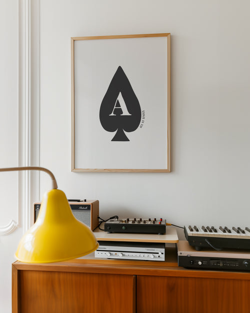 Ace of Spades: Trendy Playing Card Print