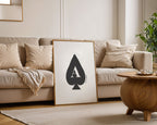 Ace of Spades: Trendy Playing Card Print