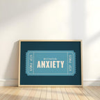 Anxiety | Retro Ticket Print