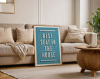 Best Seat In The House | Bathroom Art Print