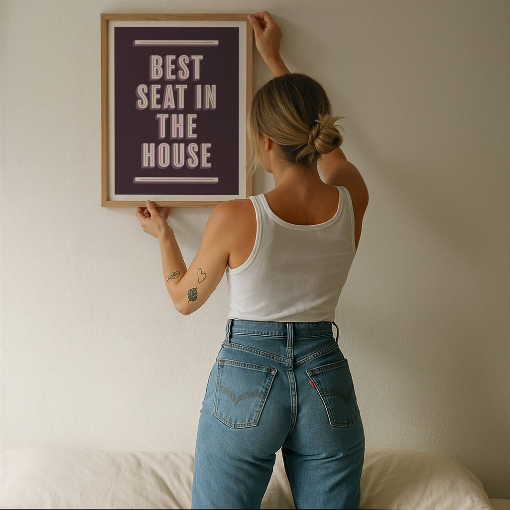 Best Seat In The House | Bathroom Art Print