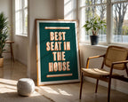 Best Seat In The House | Bathroom Art Print