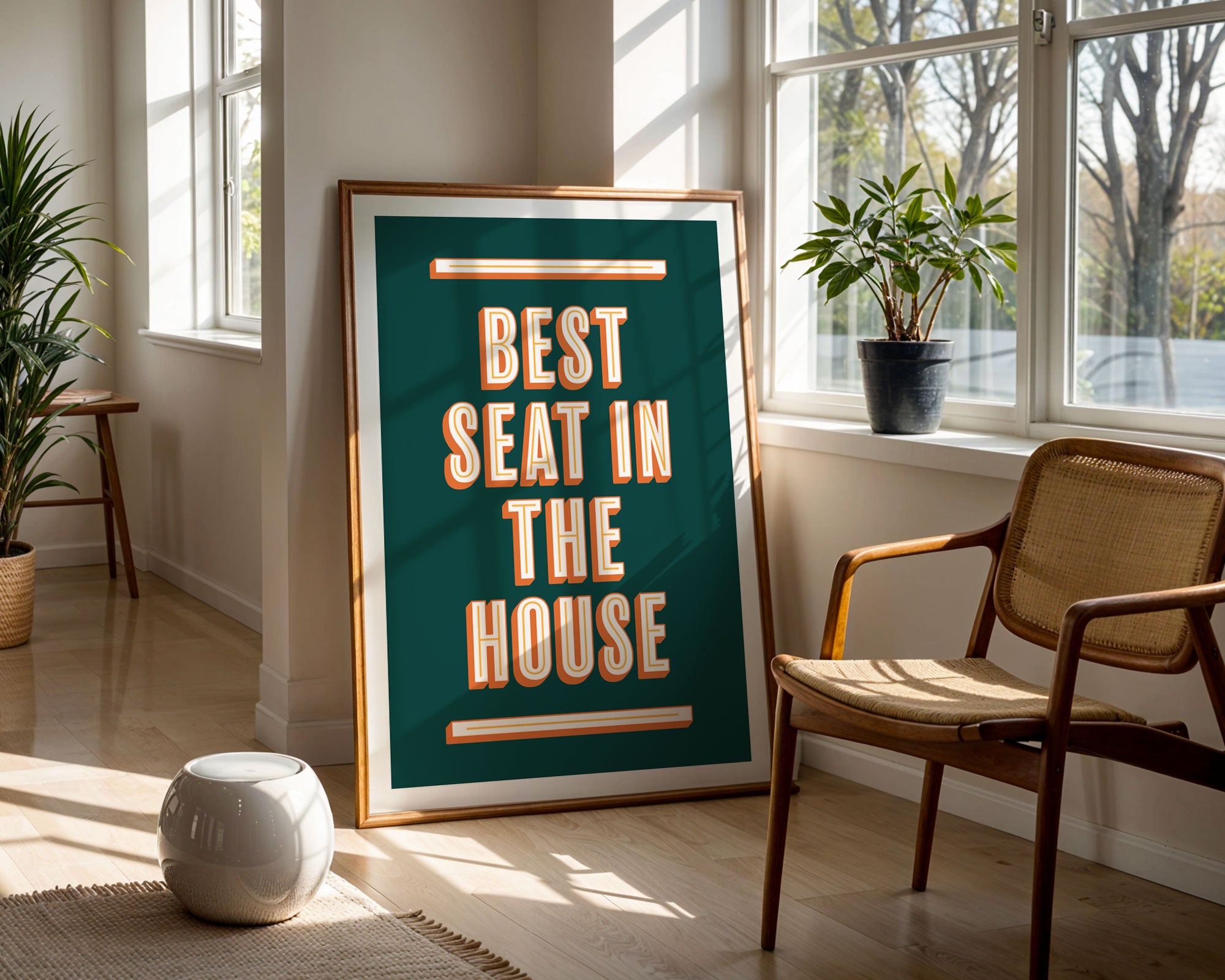 Best Seat In The House | Bathroom Art Print