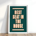 Best Seat In The House | Bathroom Art Print