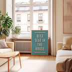 Best Seat In The House | Bathroom Art Print