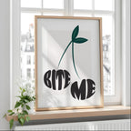 Bite Me Print: Kitsch Cherry Print