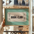 Book Club | Retro Ticket Print