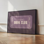 Book Club | Retro Ticket Print