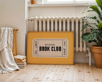 Book Club | Retro Ticket Print