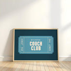 Couch Club | Retro Ticket Print