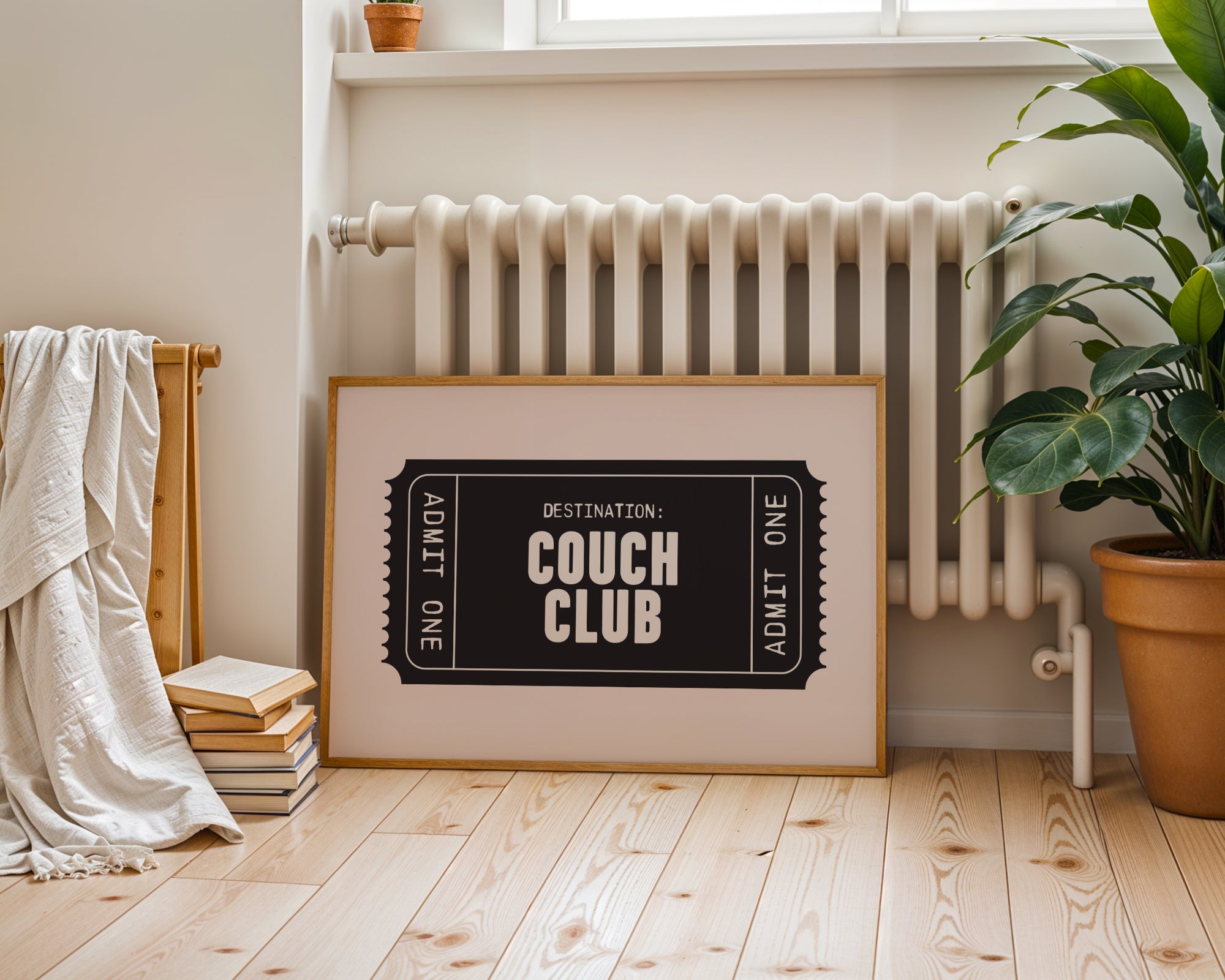 Couch Club | Retro Ticket Print