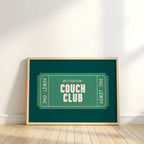 Couch Club | Retro Ticket Print