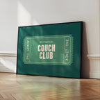 Couch Club | Retro Ticket Print