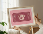 Couch Club | Retro Ticket Print
