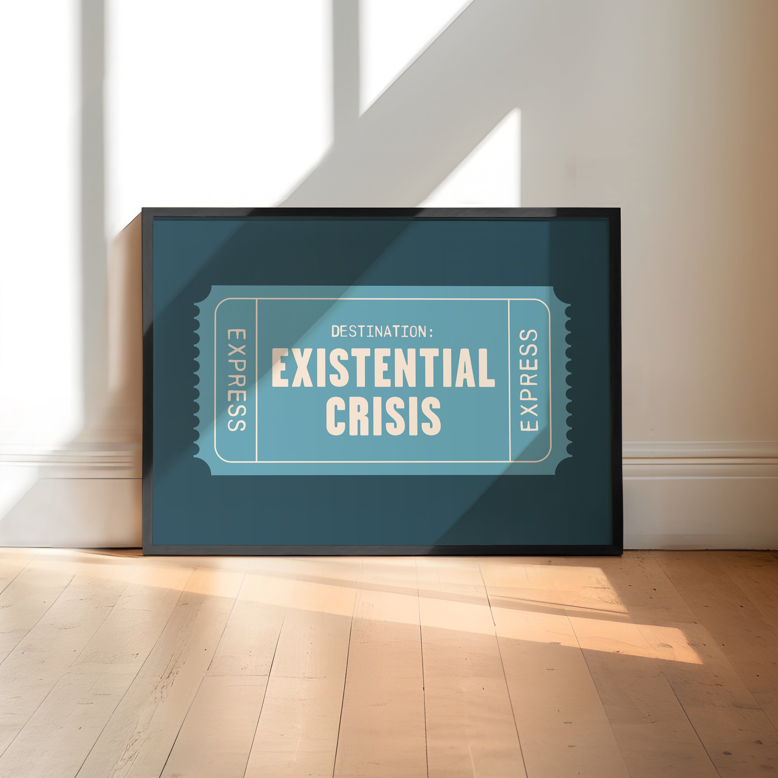 Existential Crisis | Retro Ticket Print