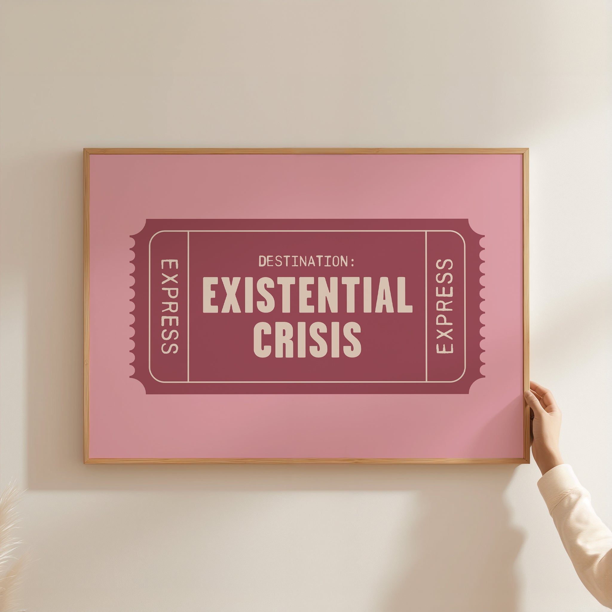 Existential Crisis | Retro Ticket Print