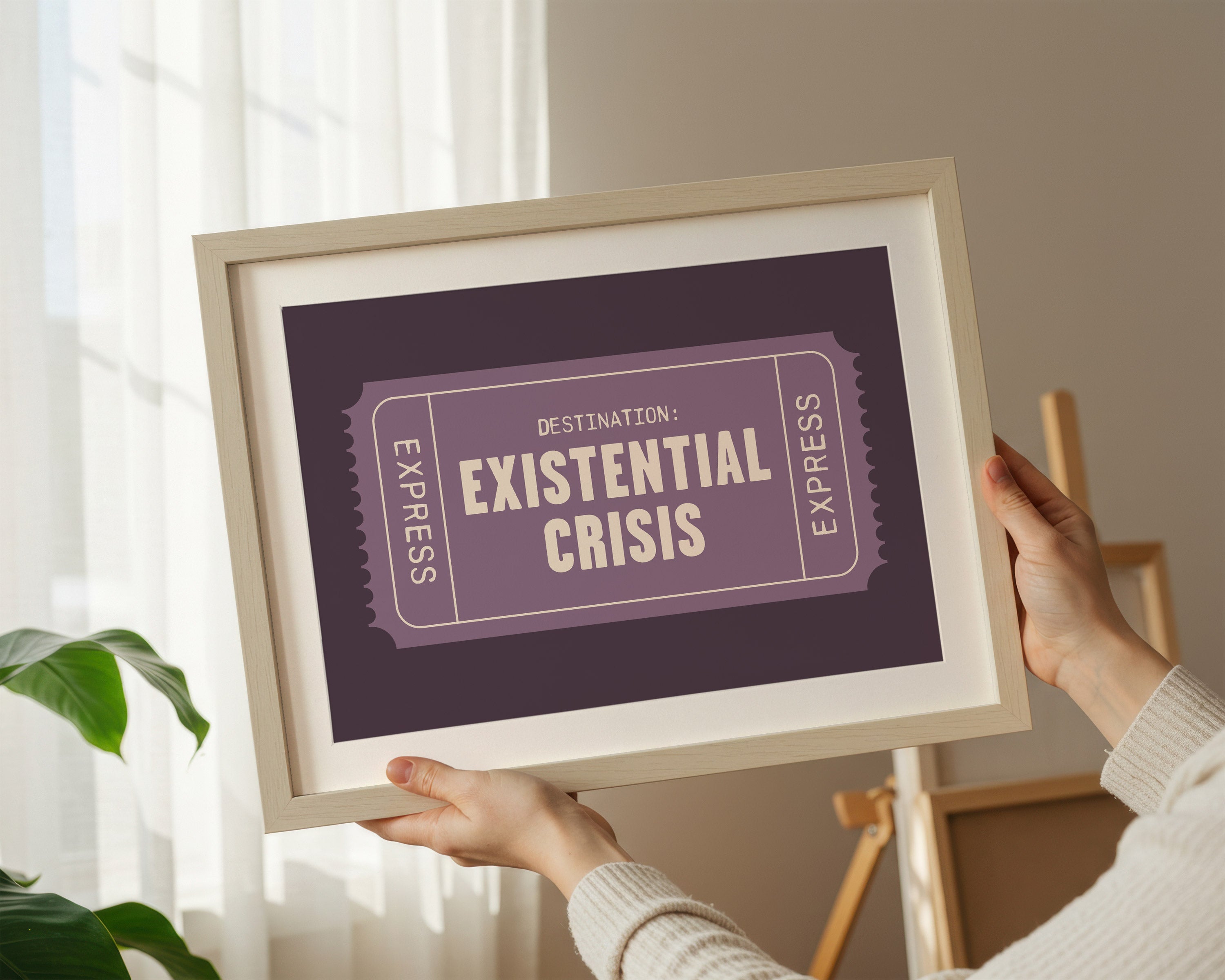 Existential Crisis | Retro Ticket Print