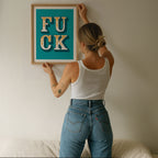 Fuck  | Retro-Inspired Typography Print