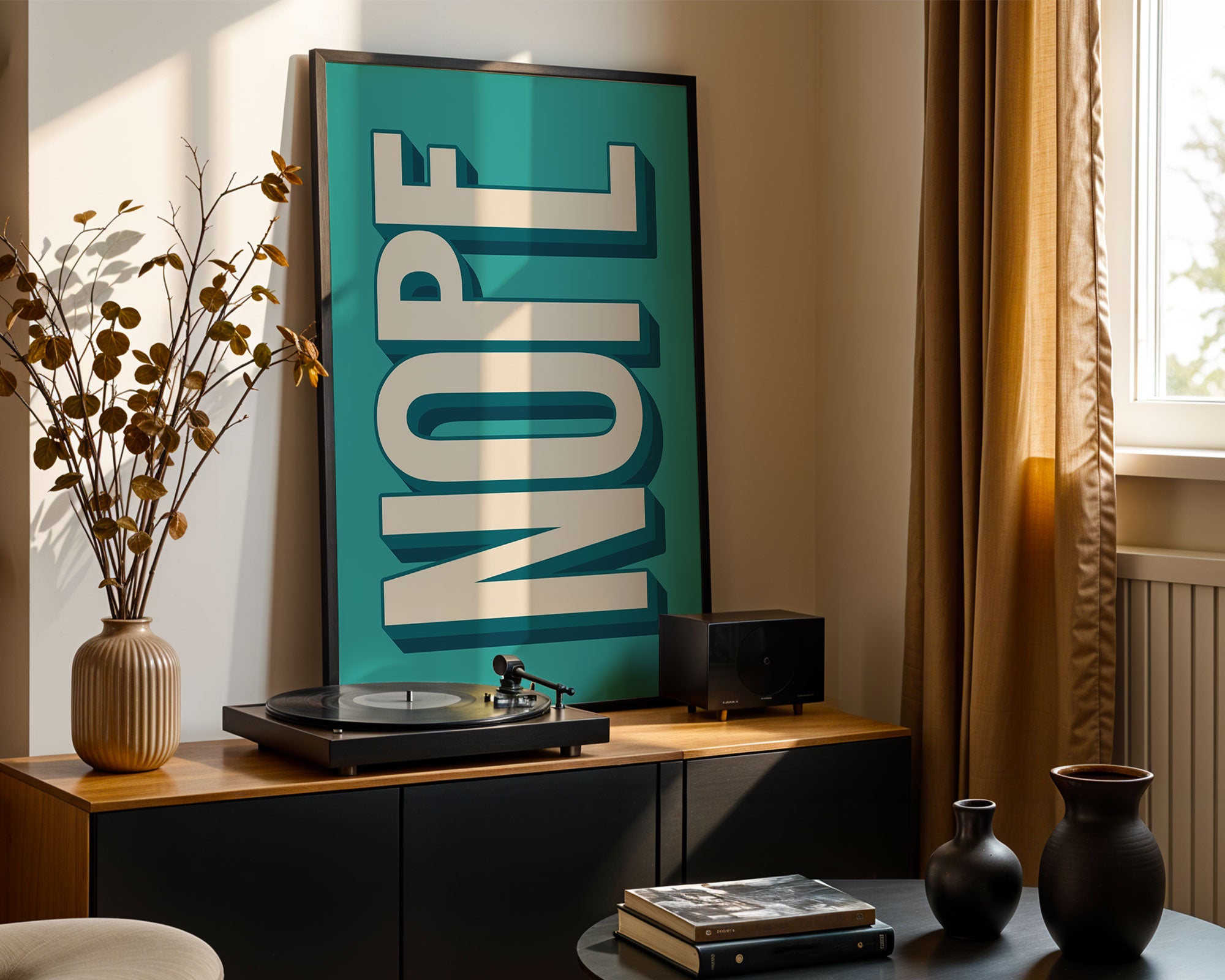 Nope Typography Print