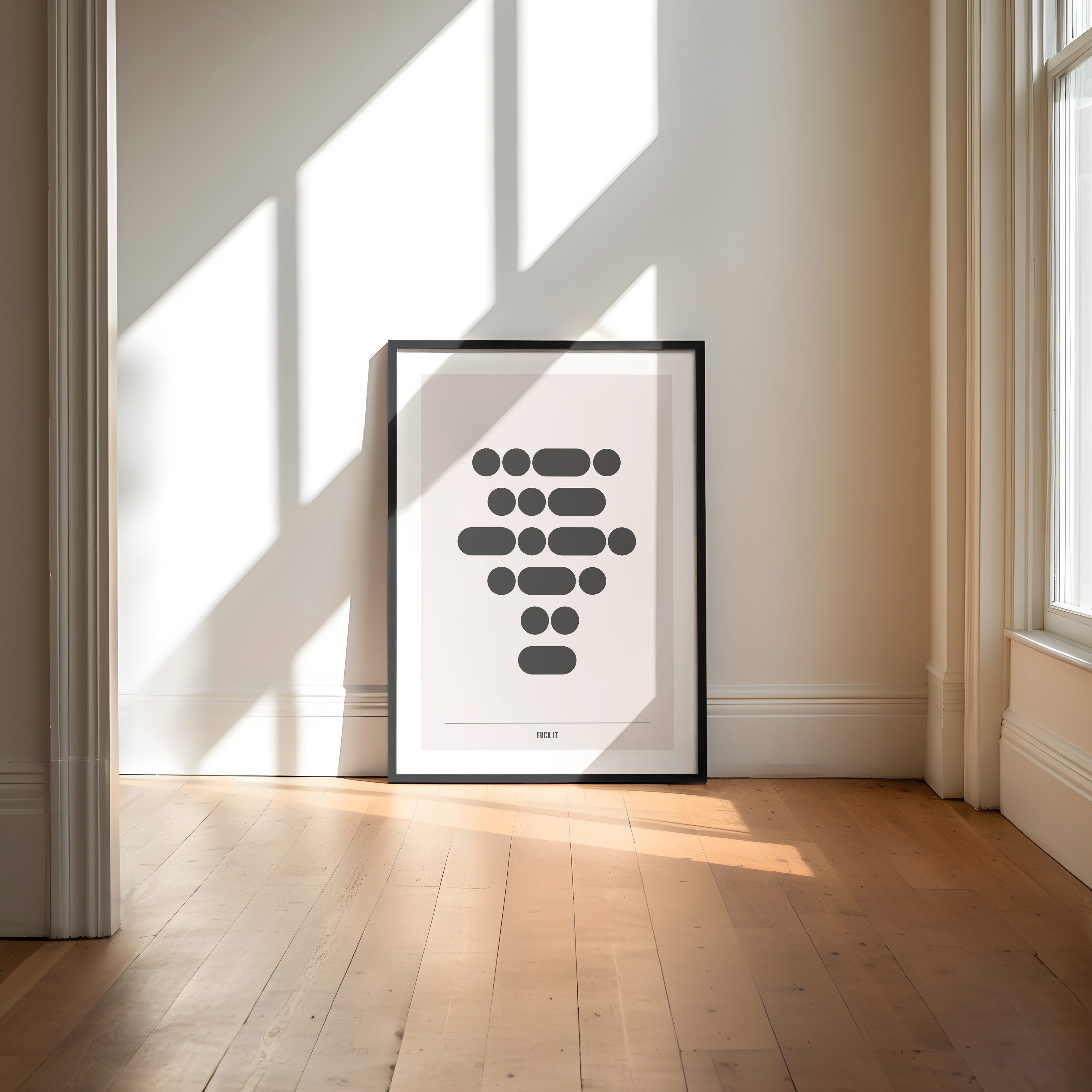 Fuck It | Morse Code Print