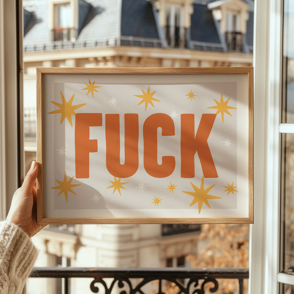 Fuck Starburst Art Print
