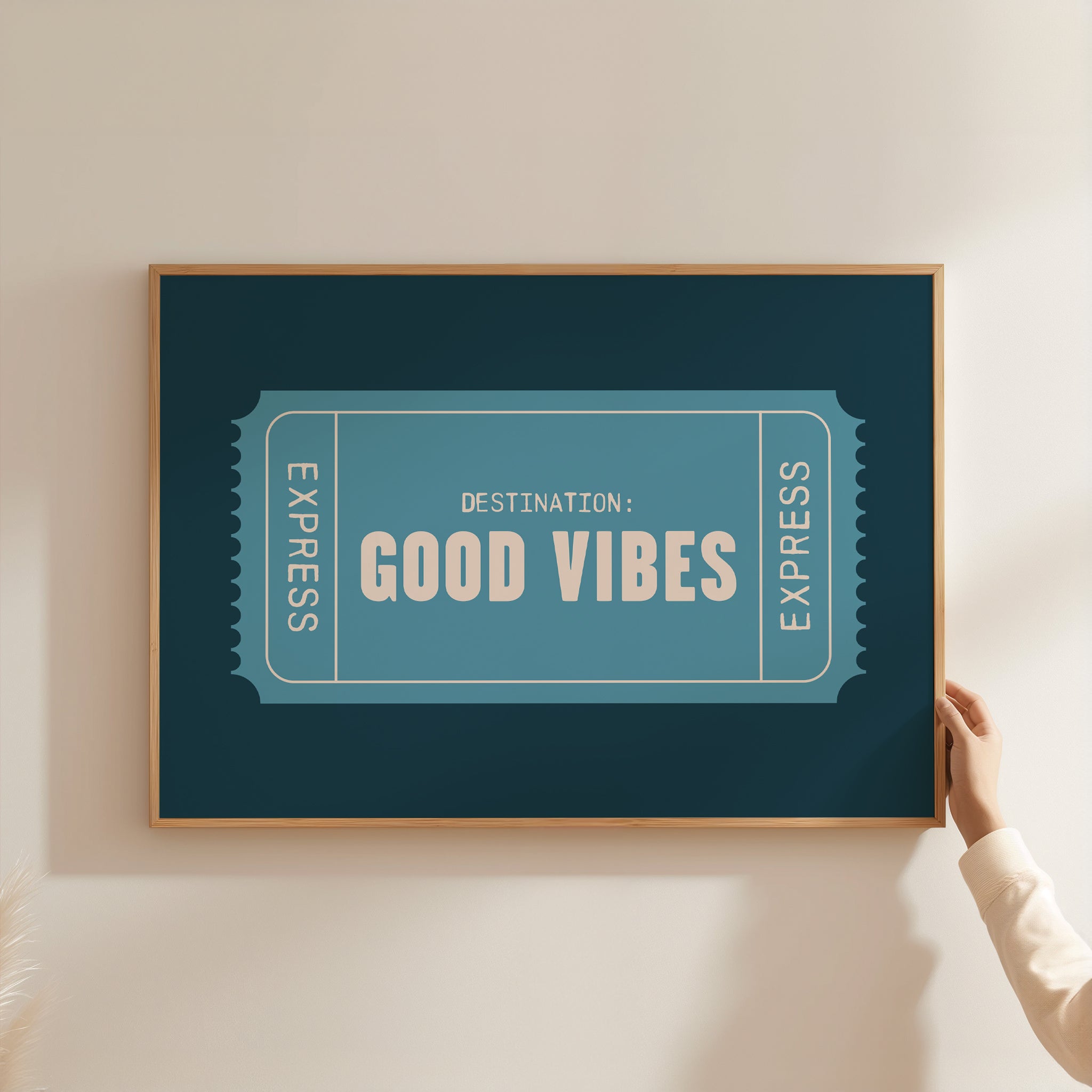 Good Vibes | Retro Ticket Print