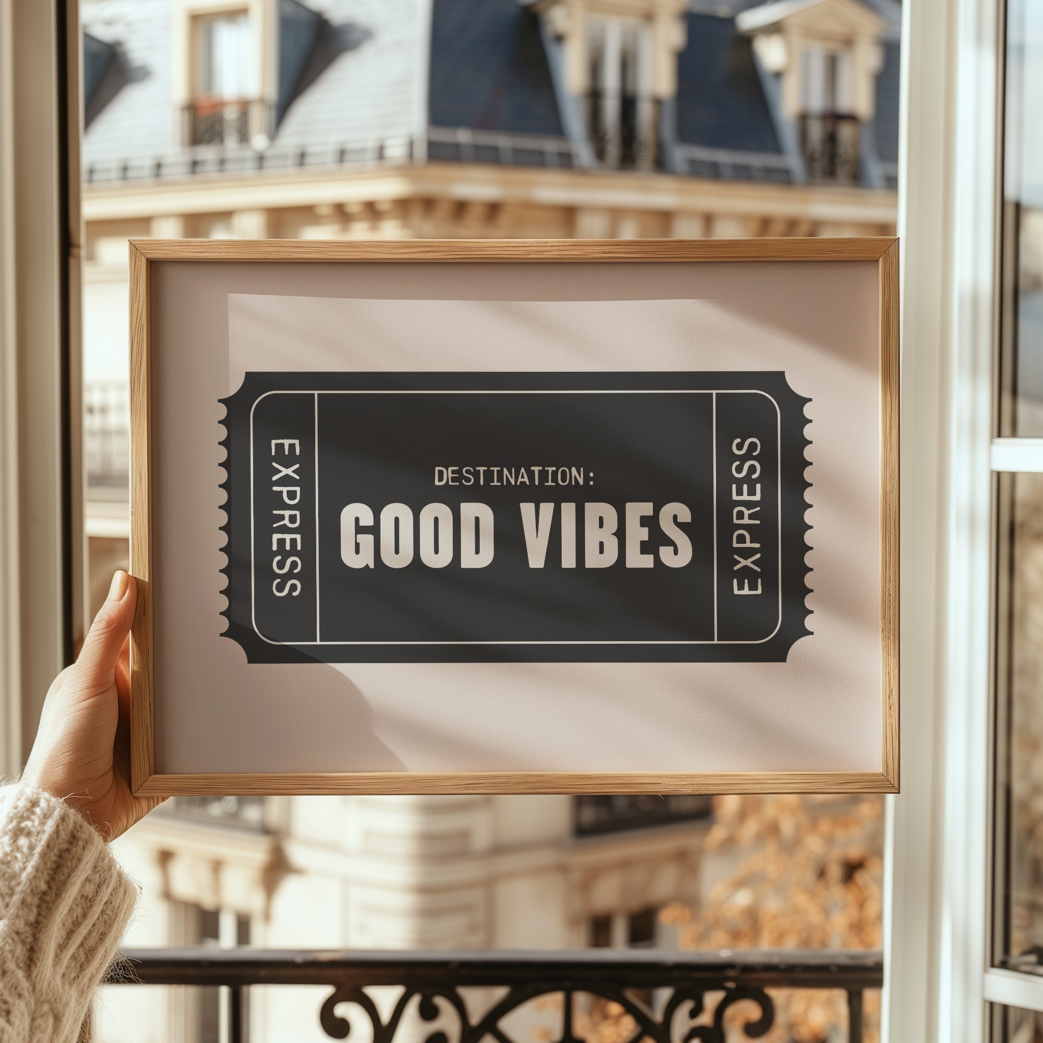 Good Vibes | Retro Ticket Print