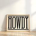 Howdy Western Art Print