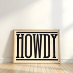 Howdy | Western Inspired Print
