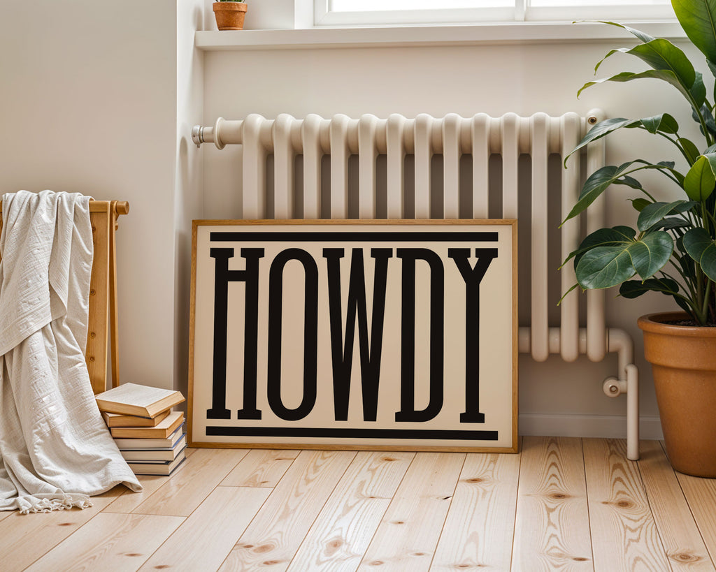 Howdy | Western Inspired Print