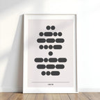 I Love You | Morse Code Print