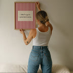 I Don't Quit, I Procrastinate | Stripy Art Print