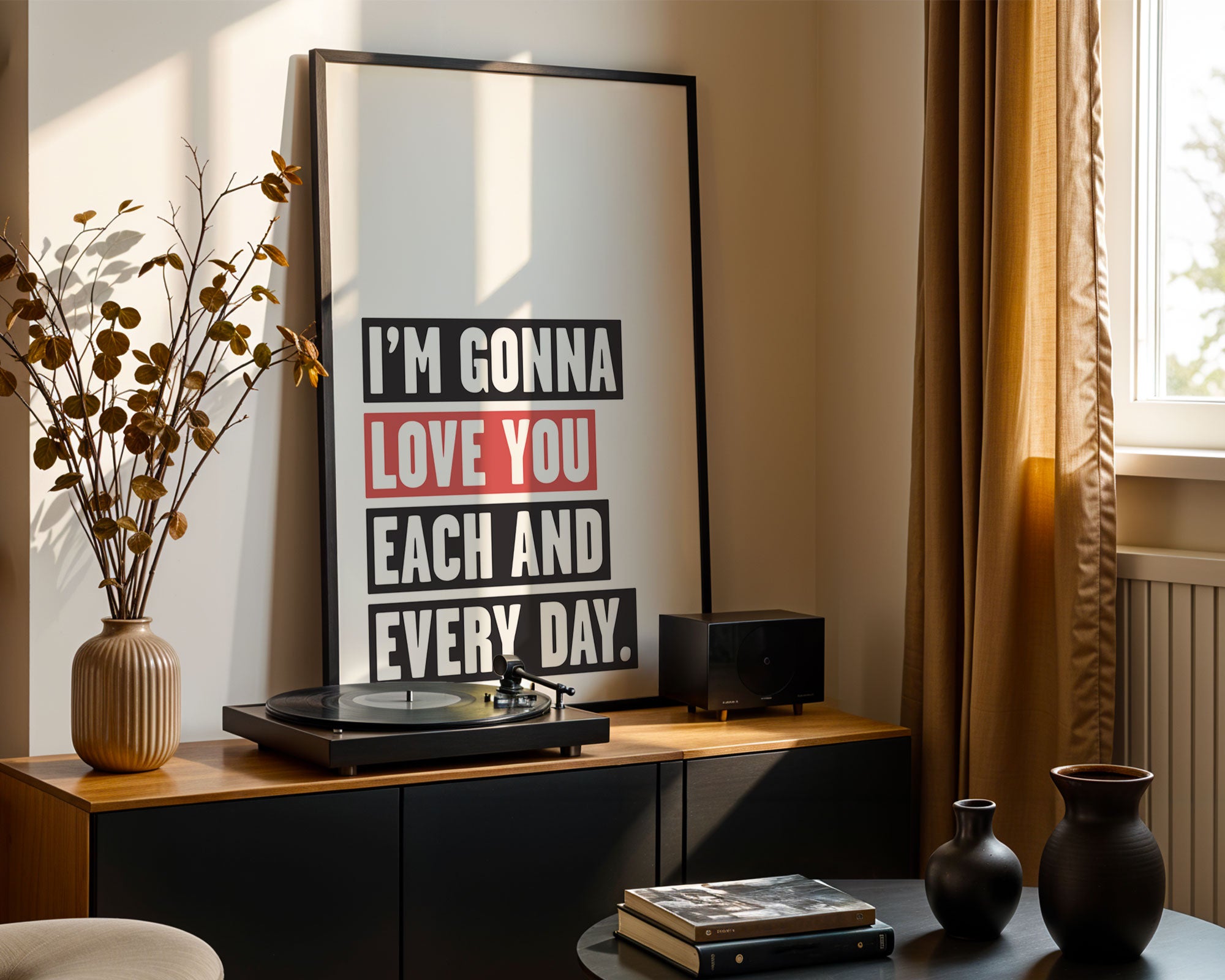 I'm Gonna Love You: Monochrome Art Print