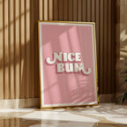 Nice Bum | Funny Bathroom Print