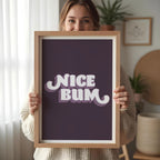 Nice Bum | Funny Bathroom Print