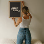 Nice Bum | Funny Bathroom Print