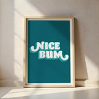 Nice Bum | Funny Bathroom Print