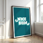 Nice Bum | Funny Bathroom Print