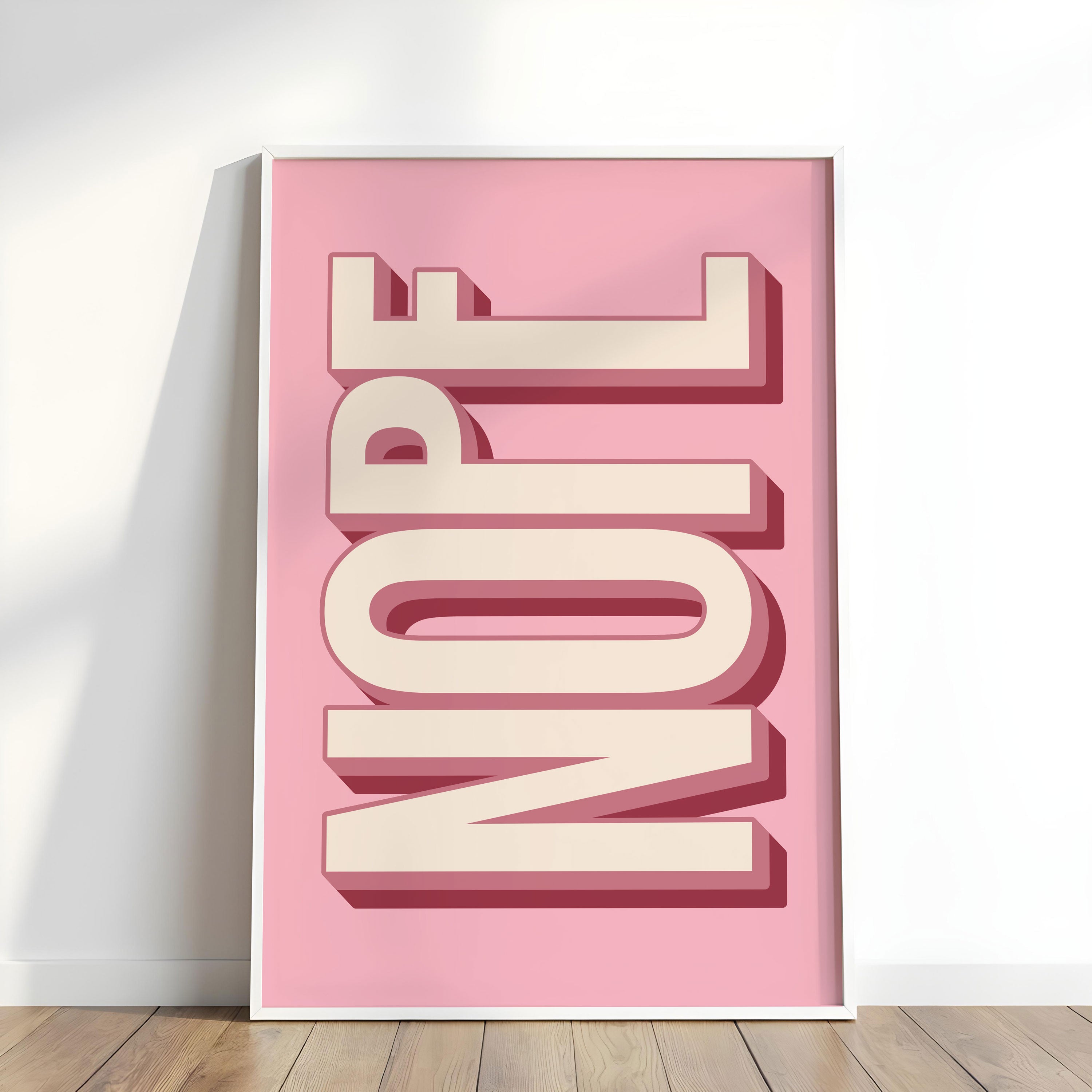 Nope Typography Print