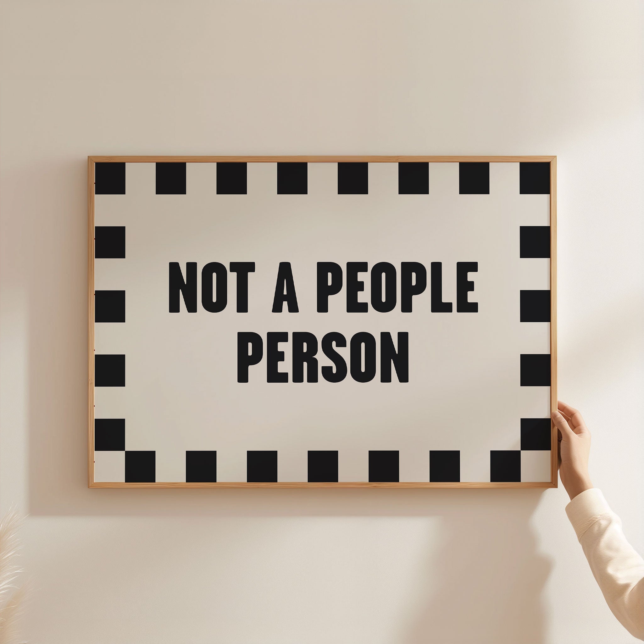 Not A People Person | Bold Typography Print