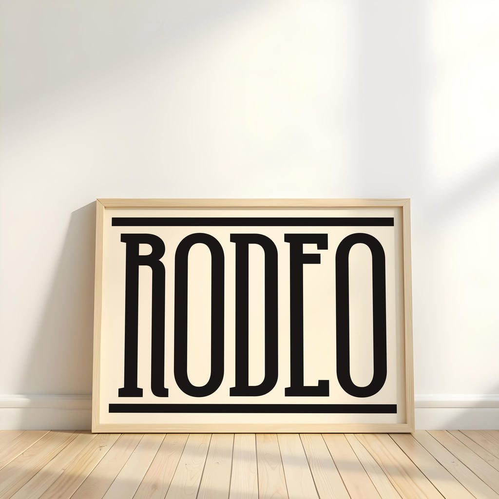 Rodeo | Western Inspired Print