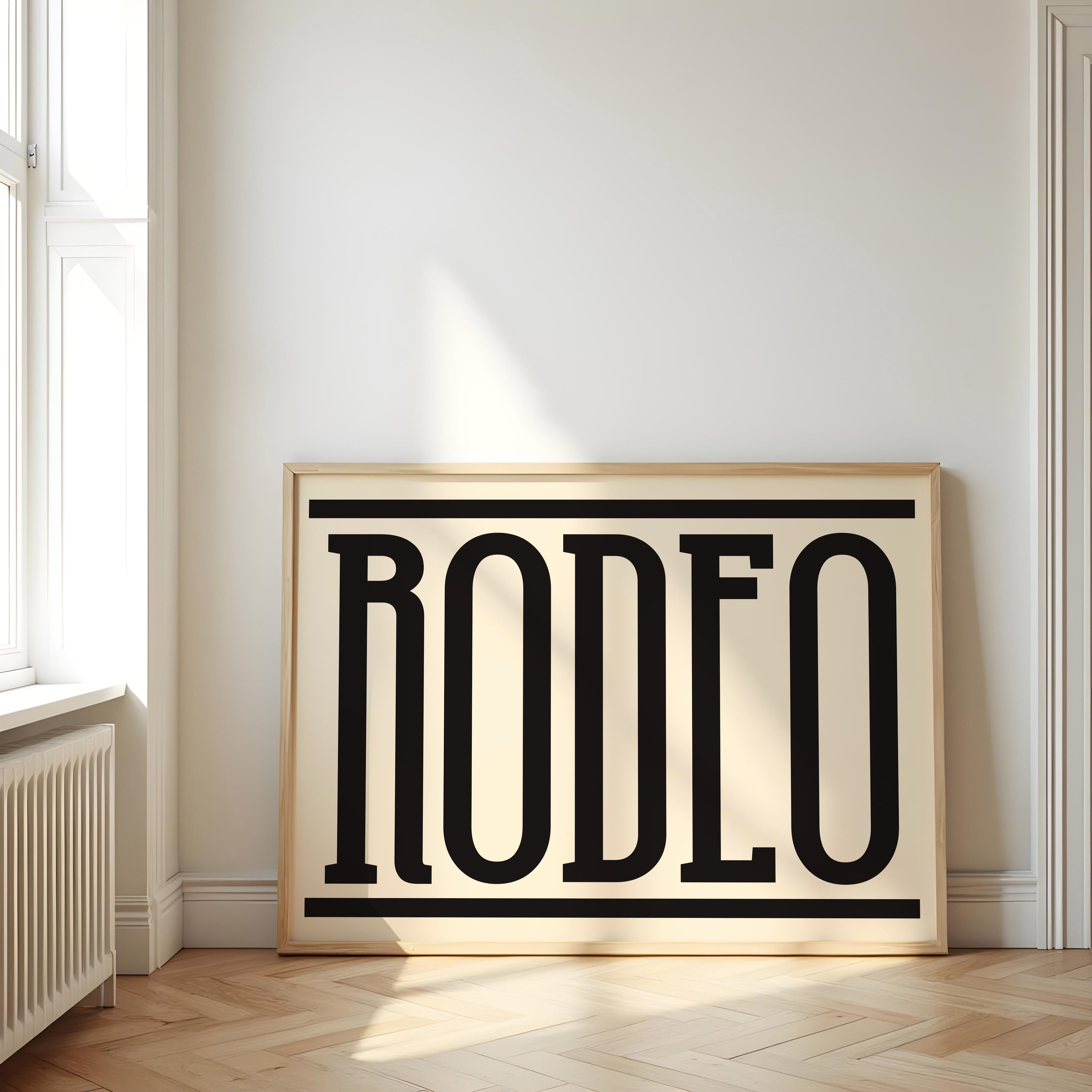 Rodeo | Western Inspired Print