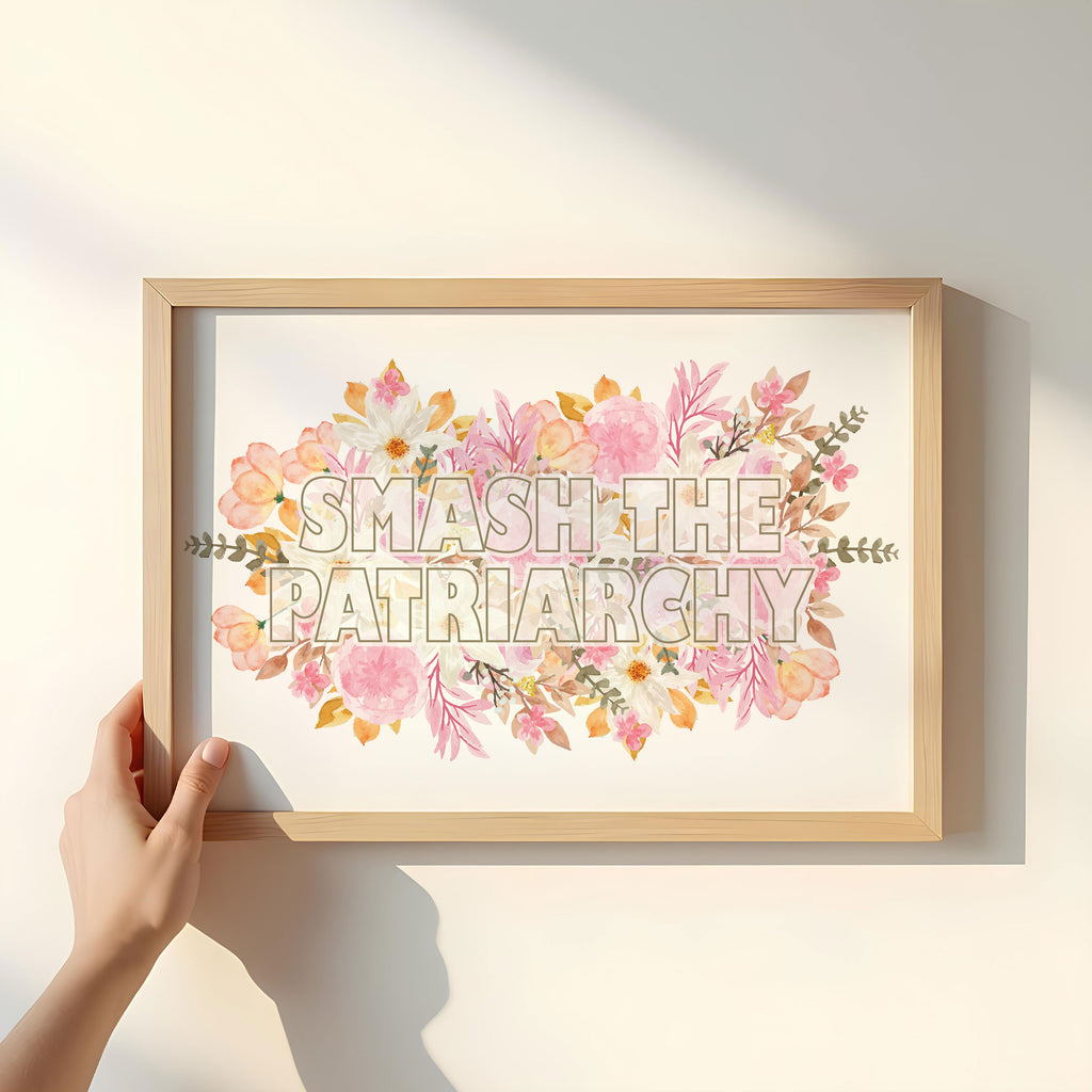Smash The Patriarchy Art Print | Feminist Art Print