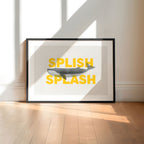 Splish Splash Vintage Whale Print