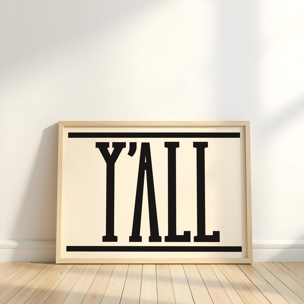 Y'All | Western Inspired Print