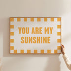 You Are My Sunshine Print: Bold Yellow Typography