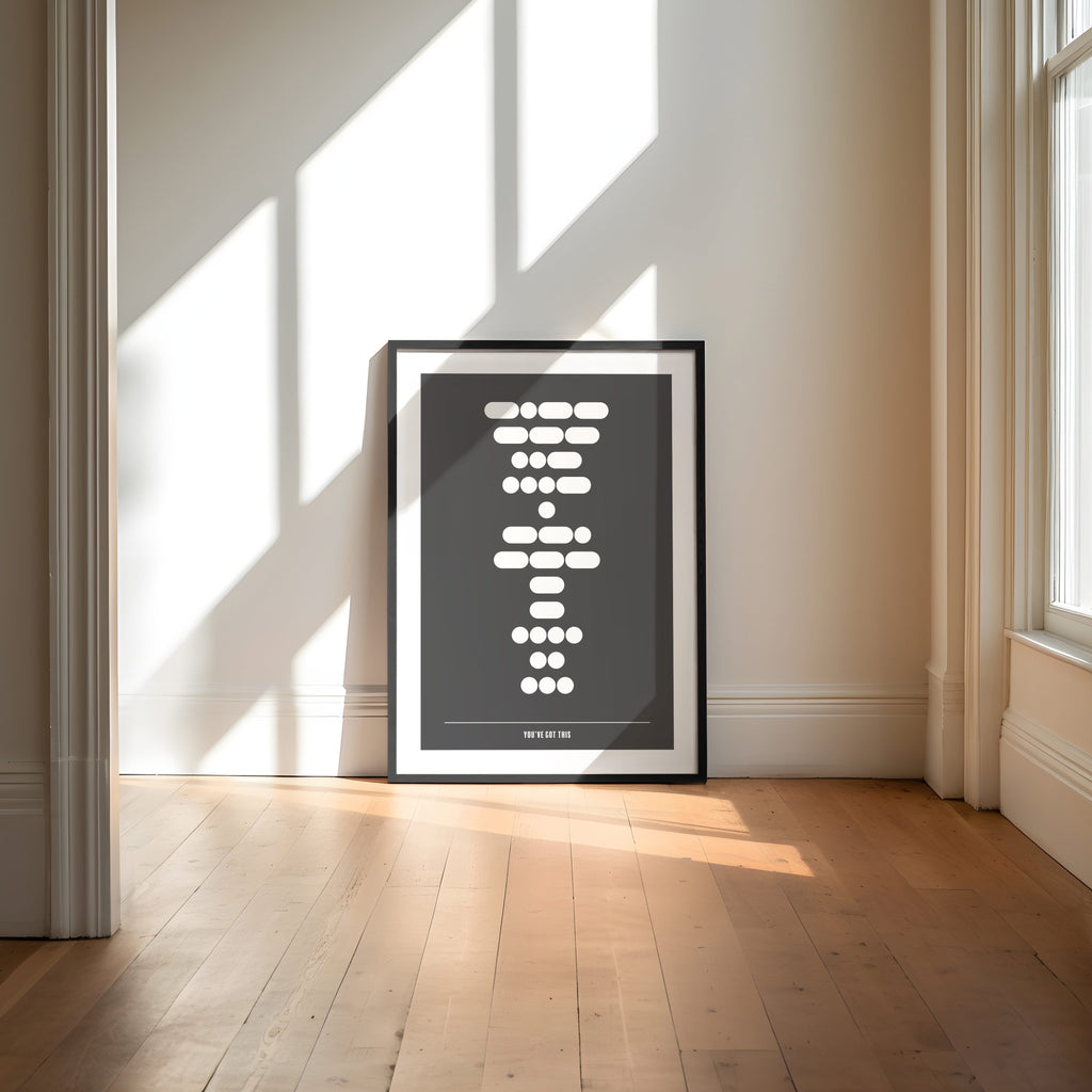 You've Got This | Morse Code Print